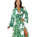 Jungle – Green Palm Cropped Shirt
