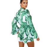 Jungle - Green Palm Havana Shorts