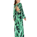 Jungle – Black Palm Riviera Crop Top