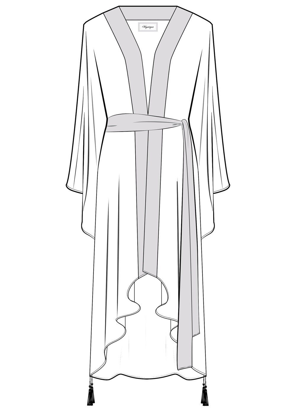 Riviera Vibrante - Lime Mare Kimono (Neon Green)