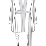 Siciliana - Fuchsia Flow Kimono (Off-White)