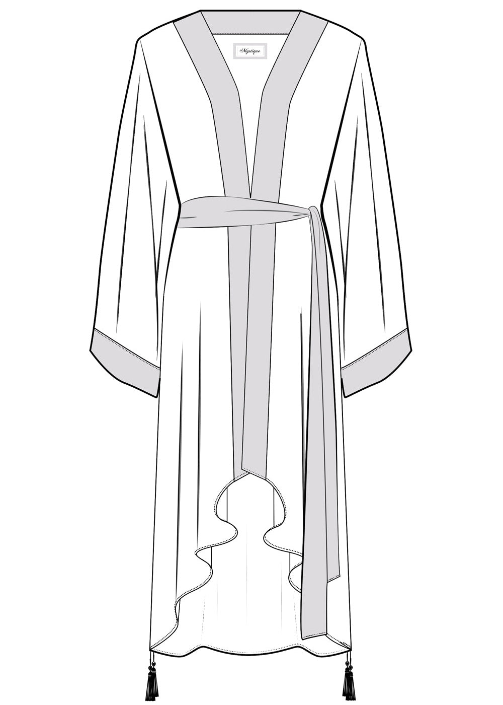 Jungle - Monstera Yellow Kimono (Yellow)