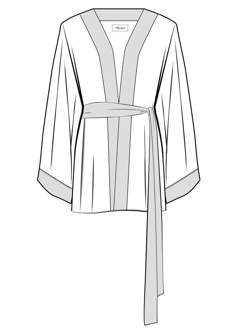 Boho - Maroon Navajo Kimono Wings (Black)