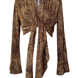 Safari - Leopardini Cropped Shirt