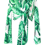 Jungle – Green Palm Cropped Shirt