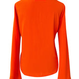 Monochrome - Orange Cropped Shirt