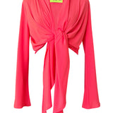 Monochrome - Raspberry Cropped Shirt