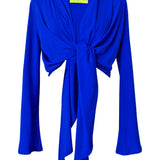 Monochrome - Cobalt Cropped Shirt