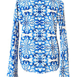 Siciliana – Azzurro Flow Cropped Shirt