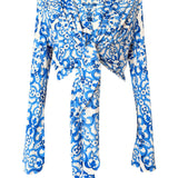 Siciliana – Azzurro Flow Cropped Shirt