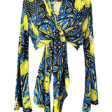 Siciliana – Limone Notte Cropped Shirt
