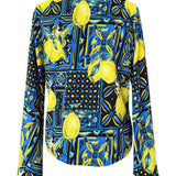 Siciliana – Limone Notte Cropped Shirt