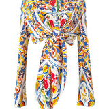 Siciliana – Fiori di Sicilia Cropped Shirt