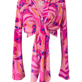 Riviera Vibrante - Rosa Riviera Cropped Shirt