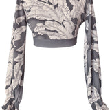 Jungle - Grey Willow Crop Top (Grey)