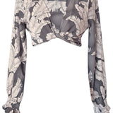Jungle - Grey Willow Crop Top (Grey)