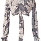 Jungle - Grey Willow Crop Top (Grey)