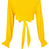 Monochrome - Yellow Crop Top