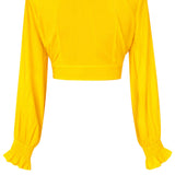 Monochrome - Yellow Crop Top