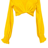 Monochrome - Yellow Crop Top