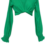 Monochrome - Green Crop Top