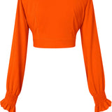 Monochrome - Orange Crop Top