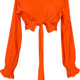 Monochrome - Orange Crop Top