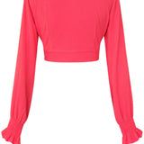 Monochrome - Raspberry Crop Top