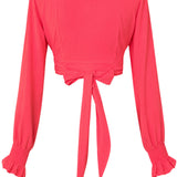 Monochrome - Raspberry Crop Top