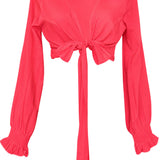Monochrome - Raspberry Crop Top