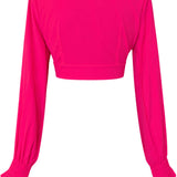 Monochrome - Hot Pink Crop Top