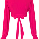 Monochrome - Hot Pink Crop Top
