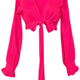 Monochrome - Hot Pink Crop Top