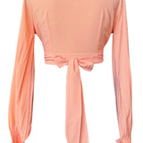 Monochrome - Apricot Crop Top