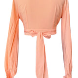 Monochrome - Apricot Crop Top