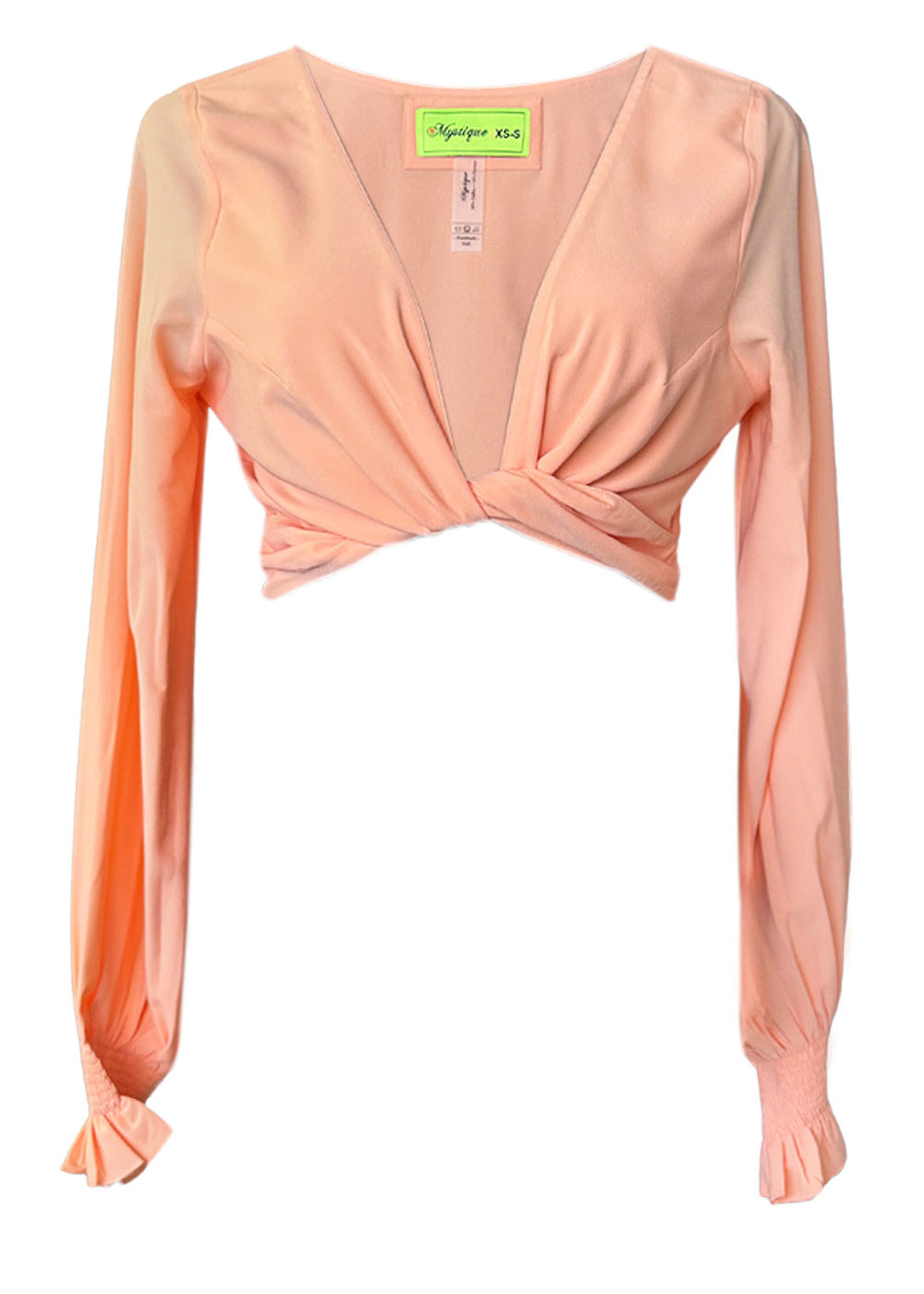 Monochrome - Apricot Crop Top