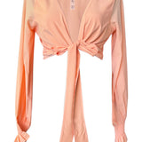 Monochrome - Apricot Crop Top
