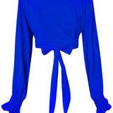 Monochrome - Cobalt Crop Top