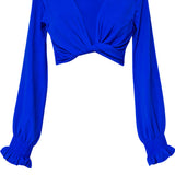 Monochrome - Cobalt Crop Top