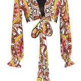 Tribal - Sun Crop Top (Black)