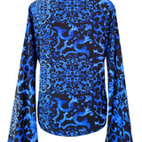 Siciliana – Nero Blu Cropped Shirt