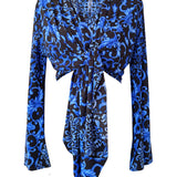Siciliana – Nero Blu Cropped Shirt