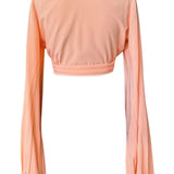Monochrome - Apricot Cropped Blouse