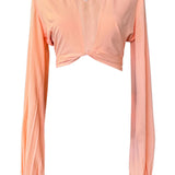 Monochrome - Apricot Cropped Blouse
