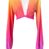 Ombré - Love Cropped Blouse
