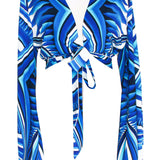 Tribal - Panacea Cropped Blouse (Off-White)