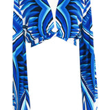 Tribal - Panacea Cropped Blouse (Off-White)