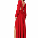 Monochrome - Red Isla Dress