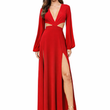 Monochrome - Red Isla Dress