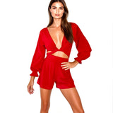 Monochrome - Red Crop Top (Red)